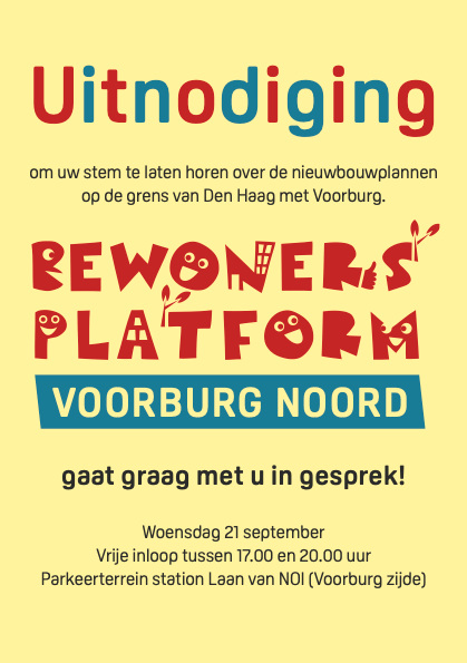 Ontmoeting met de buurt op 21&nbsp;september